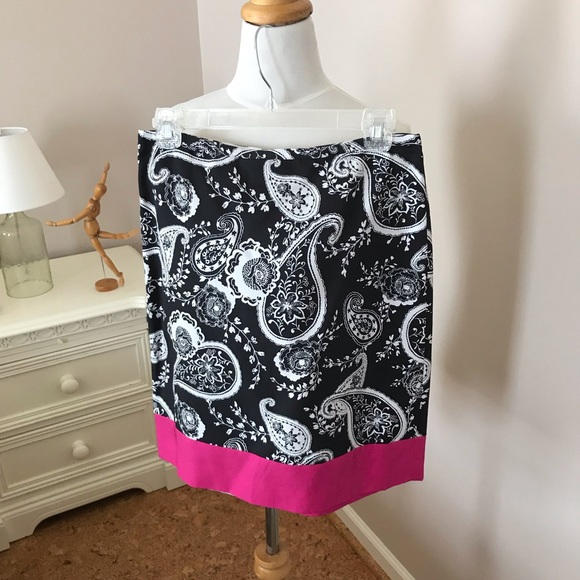 NWT ANNE TAYLOR LOFT paisley skirt. - Picture 1 of 2